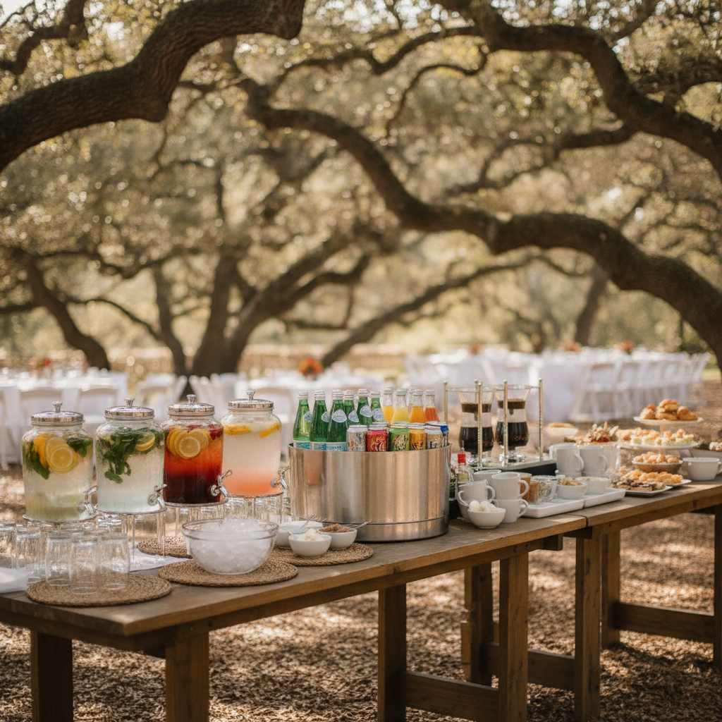 Beverage Catering - No Face and No Text