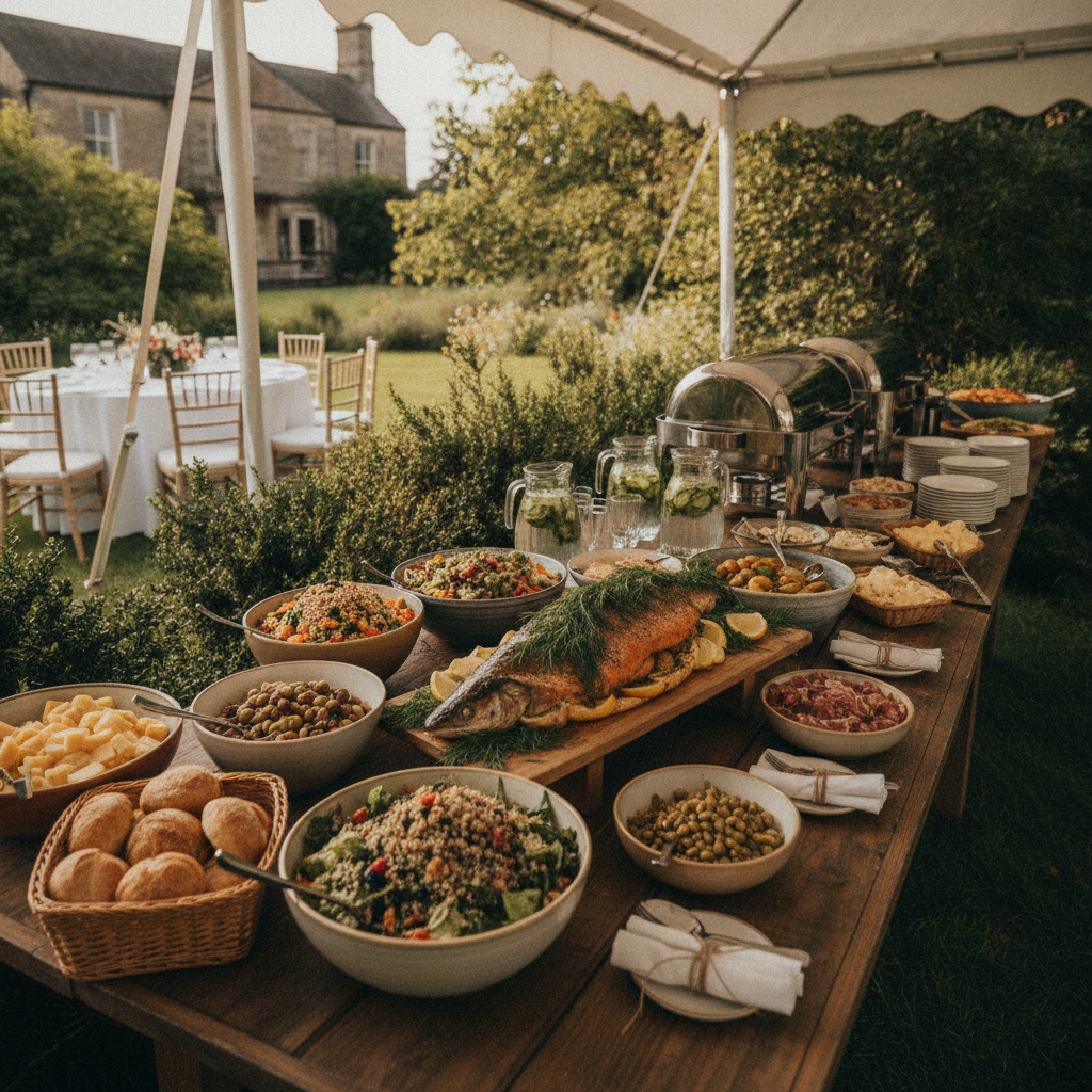 Event Catering - No Face and No Text